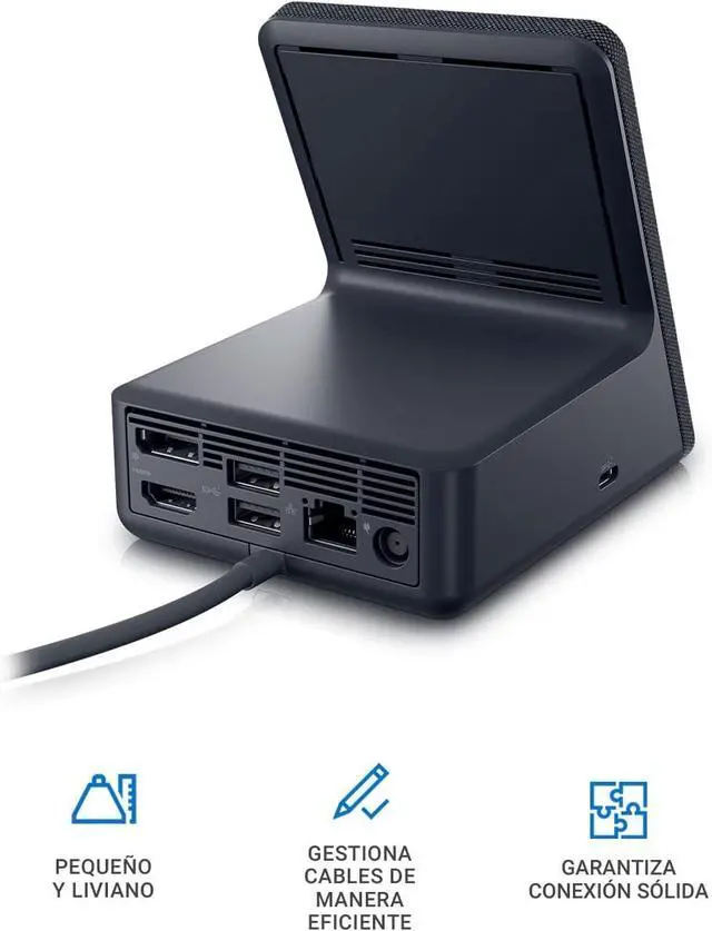 Alt view image 4 of 5 - Dell Docking Station - 90 W - USB Type-C - Network (RJ-45) - HDMI - 1 x DisplayPorts - DisplayPort - Gigabit Ethernet