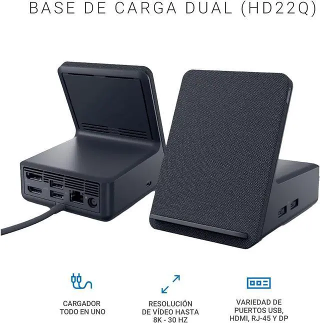 Alt view image 3 of 5 - Dell Docking Station - 90 W - USB Type-C - Network (RJ-45) - HDMI - 1 x DisplayPorts - DisplayPort - Gigabit Ethernet
