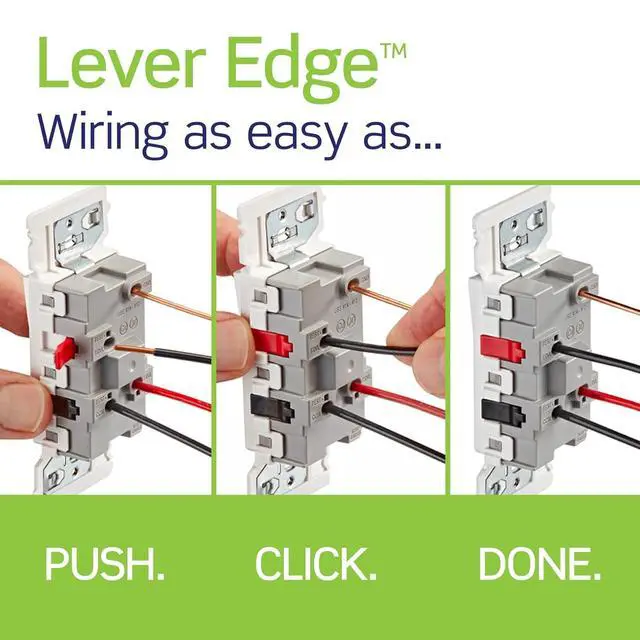 Alt view image 3 of 7 - Leviton 10-Pack Lever Edge 15 Amp 3-Way Decora Switch, E5603-0MW, White