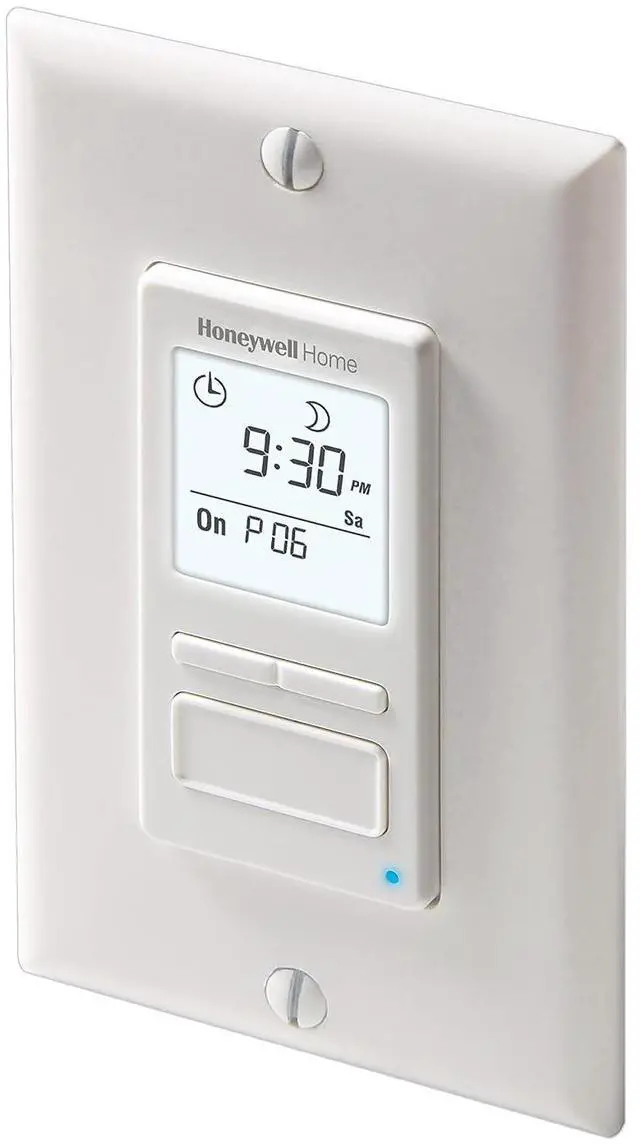 Alt view image 3 of 5 - Honeywell Home RPLS740B ECONOswitch 7-Day Solar Programmable Switch, Lights and Motors, Indoor and Outdoor, Energy Saving White