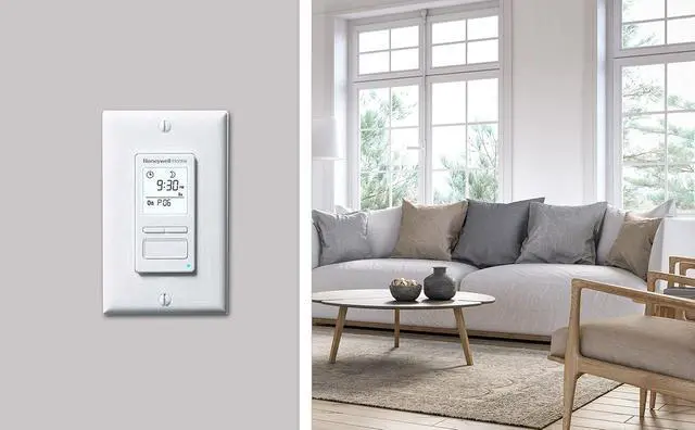 Alt view image 4 of 5 - Honeywell Home RPLS740B ECONOswitch 7-Day Solar Programmable Switch, Lights and Motors, Indoor and Outdoor, Energy Saving White