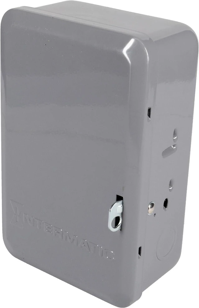 Alt view image 7 of 7 - Intermatic T104 Electromechanical Timer Switch - Proven Durability, 40A Load Capacity, Versatile Scheduling, 1-12 Cycles Per Day - Manual Override, Tripper Included for Reliable Time-Based Control