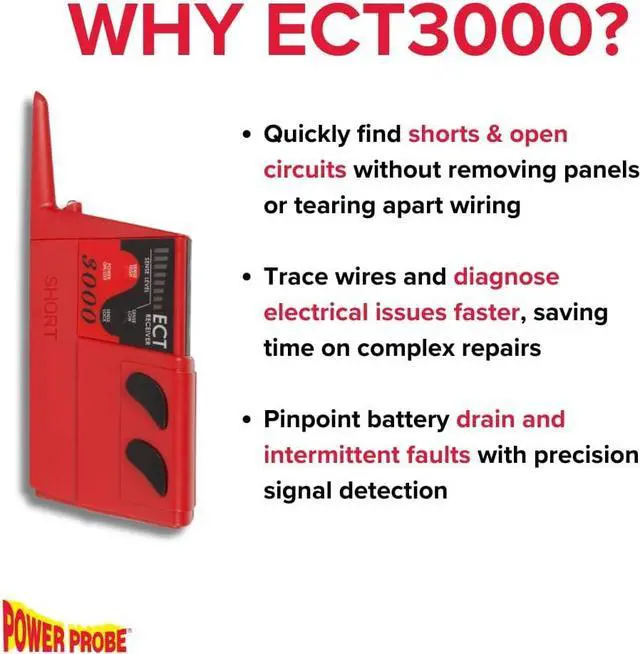 Alt view image 3 of 6 - Power Probe PWP-PPECT3000 - ECT3000 Short/Open Electrical Circuit Tester