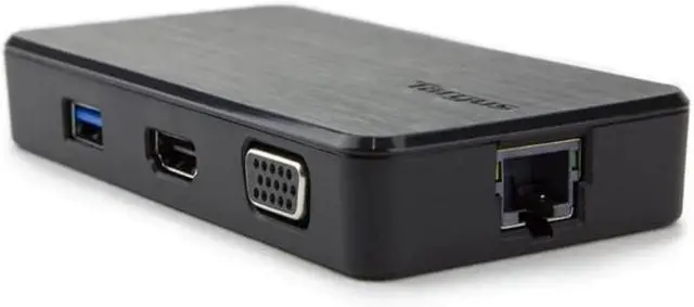 Alt view image 4 of 7 - Targus USB 3.0 & USB-C Dual Video 1K-2K Travel Docking Station (DSU100BT)