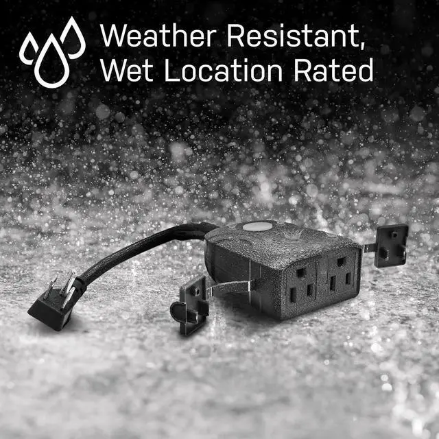 Alt view image 4 of 7 - Feit Electric 120V 15A Smart WiFi Enabled Dual Outlet Wall Plug