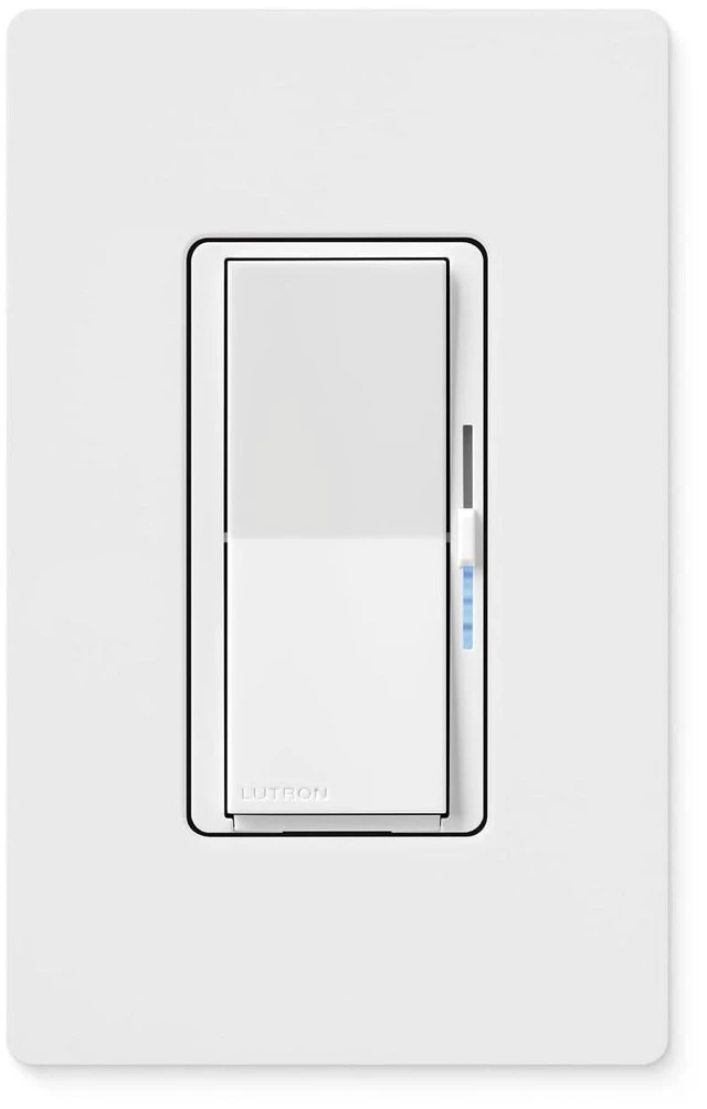 Alt view image 2 of 7 - Lutron Diva Smart Dimmer Switch ELV+ for Caseta Smart Lighting (Lutron Smart Hub Required), 250-Watt LED, Neutral Required, DVRF-5NE-WH, White