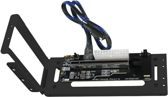 Main image of JMT PCIe 5.0 X16 to Oculink 4i GPU Expansion Dock 128G GEN4 High Speed Direct-Connect with 50cm Cable Compatible with M.2 NVMe Docking Station GDP Laptop (Dock-OC7)