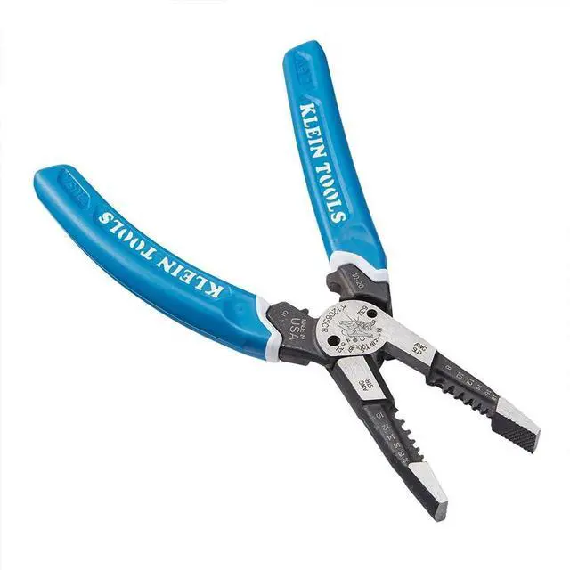 Alt view image 7 of 7 - Klein Tools K12065CR Wire Stripper/Cutter/Crimper Tool, for Cutting, Stripping, Crimping, Twisting (8-18 AWG Solid, 10-20 AWG Stranded)