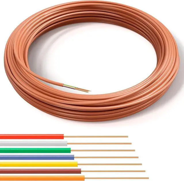 Main image of Thermostat Wire 18/7 - Brown - Solid Copper 18 Gauge, 7 Conductor - CL2 (UL Listed) CMR Riser Rated (CL3) - Residential, Commercial and Industrial Rated - 18-7, 25 Feet