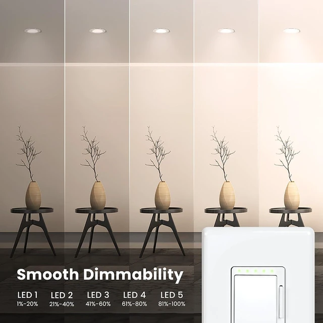 Alt view image 6 of 7 - Feit Electric Smart Dimmer Switch, Neutral Wire Required for Installation, Compatible with Amazon Alexa and Google Assistant, Smart Dimmer Light Switch, White, Model:DIM/WiFi