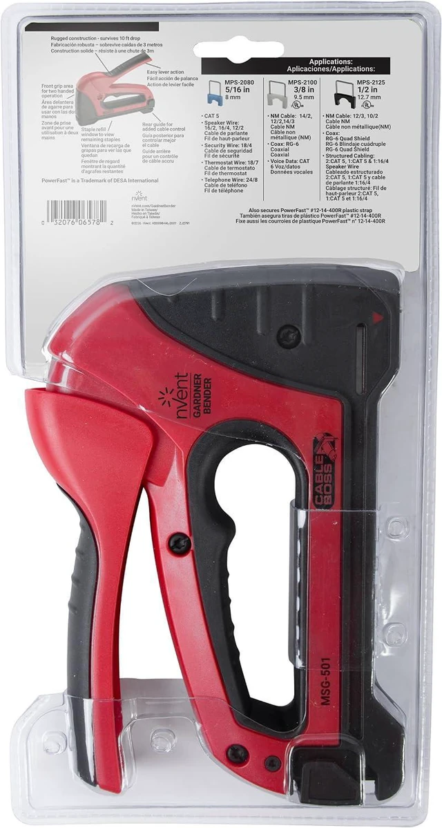 Alt view image 4 of 7 - Gardner Bender MSG-501 Cable Boss Professional Grade Staple Gun