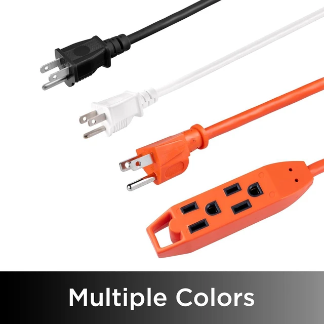 Alt view image 6 of 6 - UltraPro, Orange, GE 50 Foot Extension, 16AWG, Indoor/Outdoor Use, Extra Long Power Cord, UL Listed, 51926, 50 ft, 50 Ft