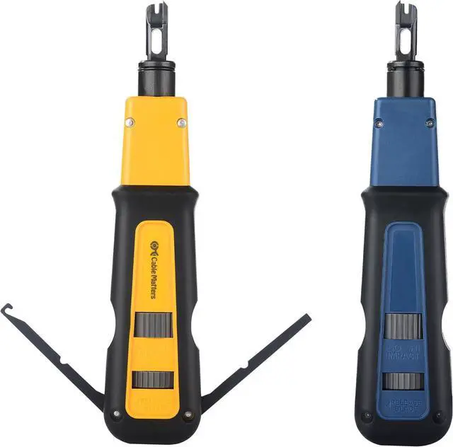 Alt view image 7 of 7 - Cable Matters Punch Down Tool with 110 & 66 Blade, RJ45 Ethernet Punch Tool, Keystone Punchdown Tool for Cat 8, Cat 7, Cat 6A, Cat 6, Cat 5e, Cat 5 Network