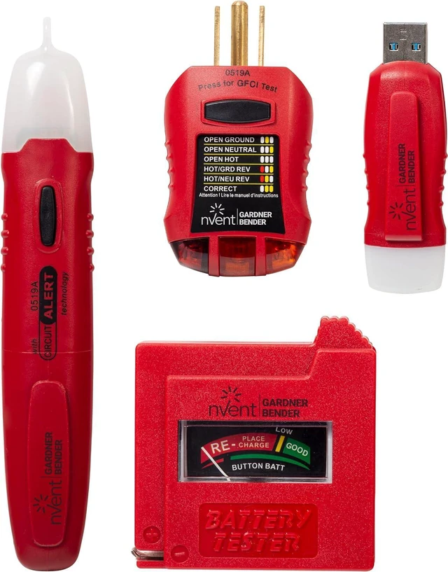 Main image of Gardner Bender GK-5 Household Tester Electrical Test Kit, Red