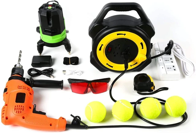 Alt view image 3 of 7 - The Original Connector - The Most Compact Retractable Extension Cord Reel 25 Feet 16/3 AWG 1625W 4 Grounded Outlets UL Listed Black and Yellow