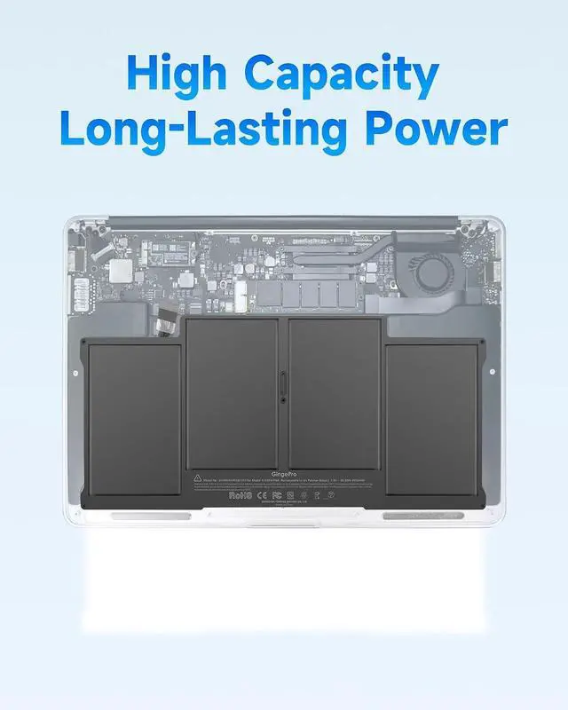 Alt view image 3 of 5 - Replacement Battery for MacBook Air A1466, 13-Inch, 2012-2017