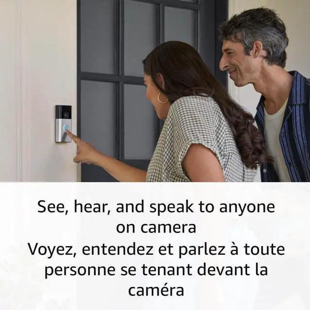 Alt view image 4 of 6 - Ring Battery Doorbell Venetian Bronze + Ring Spotlight Cam Plus Black