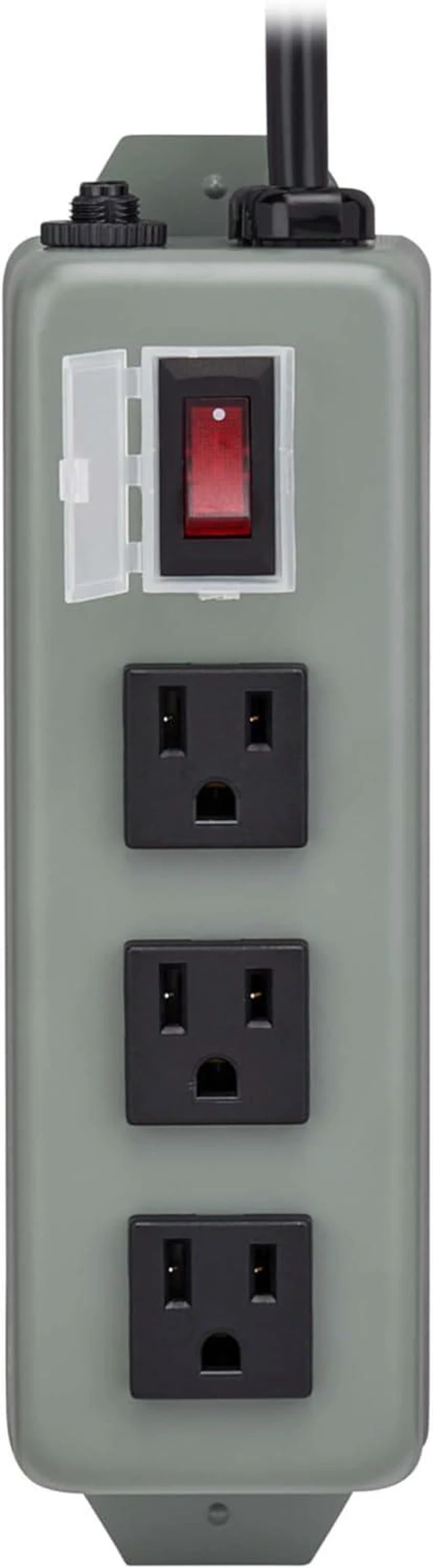 Alt view image 6 of 7 - Tripp Lite 3SP Waber Power Strip Metal 5-15R 3 Outlet 5-15P 6-Feet Cord
