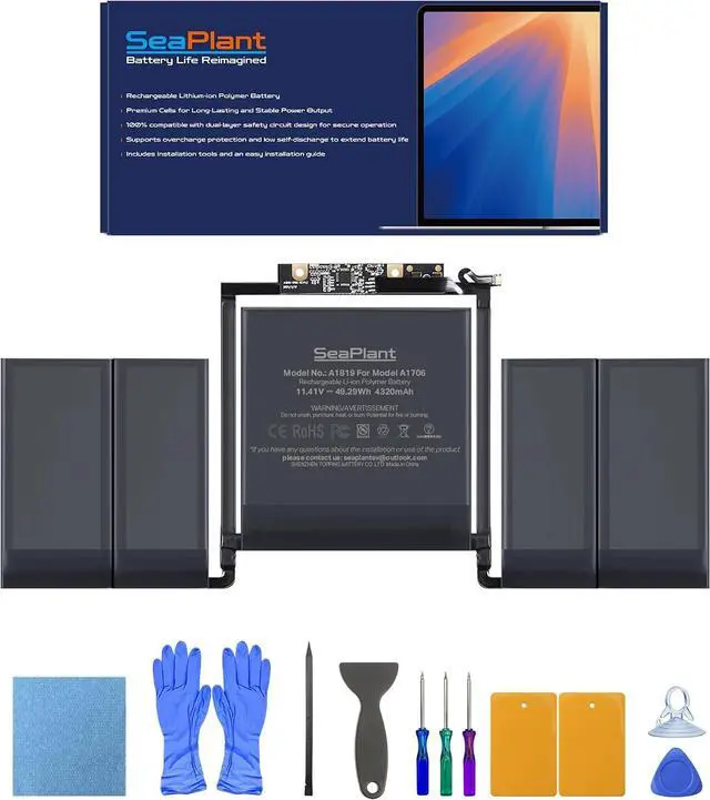 Main image of Replacement Battery for MacBook Pro A1706, 13-Inch, 2016-2017