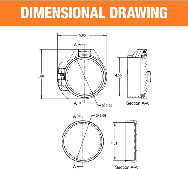 Alt view image 5 of 7 - Buyers Products CC400 PVC Conduit Carrier Kit, 4 Inch Diameter , White