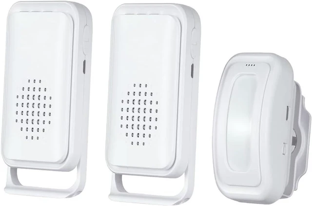 Main image of Motion Sensor Doorbell, Entry Alert Door Chime for Business Store Home System Commercial Door Alarm Detector, Caregiver Reminder for Elderly, Visitor Bell Welcome Buzzer with 1 Sensor & 2 Receiver