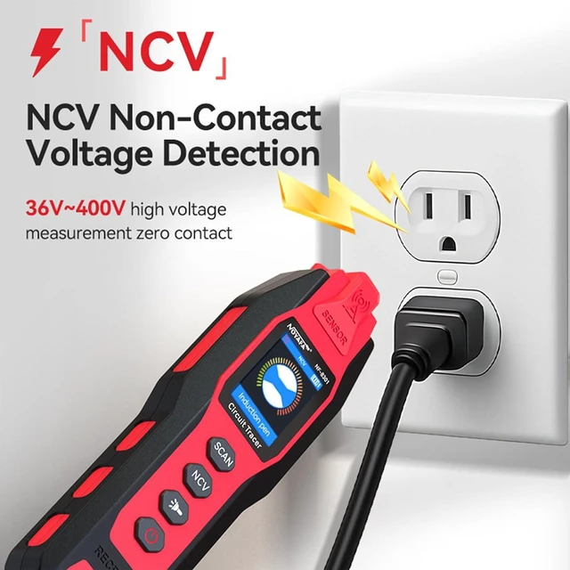 Alt view image 6 of 7 - NOYAFA NF-8301 Circuit Tracer - Underground Circuit Breaker Finder & Digital Multimeter, 8 Level Sensitivity Adjustment, Rechargeable Wire Tracer for Fuses, Irrigation, Wall Wires