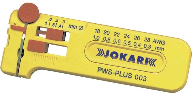 Alt view image 4 of 7 - Jokari 40026 PWS-Plus 003 Adjustable Mini-Precision Stripping Tool for Cable Stripping, 28-18 AWG (0.30-1.00mm)