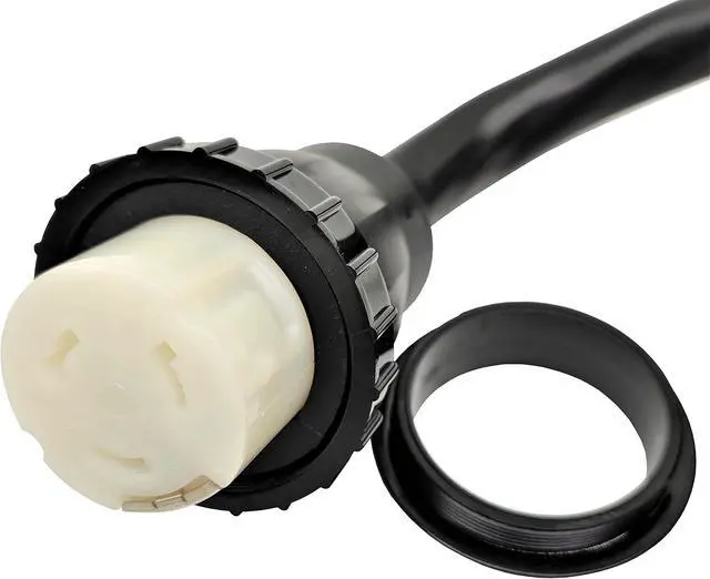 Alt view image 2 of 3 - Parkworld RV 50A Shore Power Extension Cord Adapter, 50amp Camper Plug 14-50P to SS2-50R Marine Twist Lock Receptacle