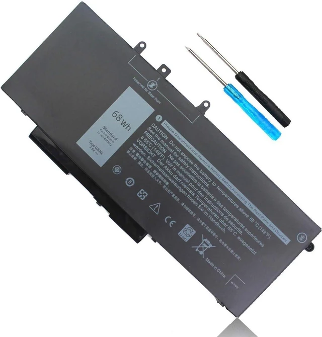 Main image of 68Wh GJKNX 7.6V Battery for Dell Latitude 5480 5490 5580 5590 5495 5491 5591 5280 5290 5488 5288 E5480 E5580 E5490 E5590 Precision 3520 3530 451-BBZG 5YHR4 GD1JP 0GD1JP DY9NT 0DY9NT P60F P72G 4-Cell