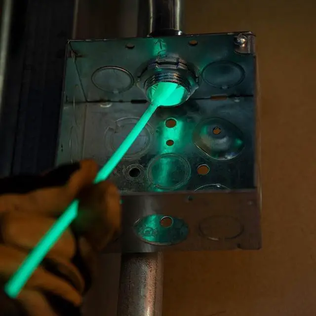 Alt view image 6 of 7 - Klein Tools 50550 Glow-in-The-Dark Fish Tape, Fiberglass with Nylon Tip and Stainless-Steel Connector. Ideal for Fish Rod, 20-Foot