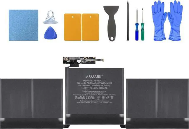 Main image of ASMARK Replacement Battery for MacBook Pro A1708, 13-Inch, 2016-2017