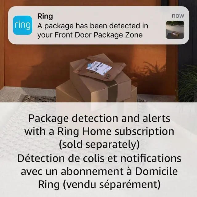 Alt view image 4 of 6 - Ring Battery Doorbell Pro with Ring Spotlight Cam Plus, White