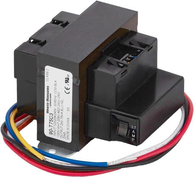 Alt view image 2 of 4 - Emerson 90-T75C3 24VAC 75-VA Foot Mount Class 2 Transformer