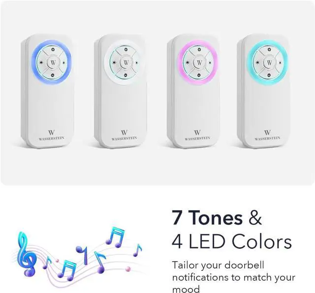 Alt view image 4 of 7 - Wasserstein Doorbell Chime for Google Nest Doorbell (Wired, 2nd Gen) - Nest Doorbell Chime with Wired Transmitter (White) - NOT Compatible with Nest Doorbell (Battery) - Doorbell NOT Included