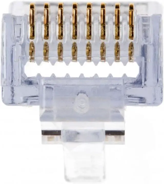Alt view image 5 of 6 - Platinum Tools 100010C EZ-RJ45 Cat6 Connector. 50/ for Ethernet Cable Termination
