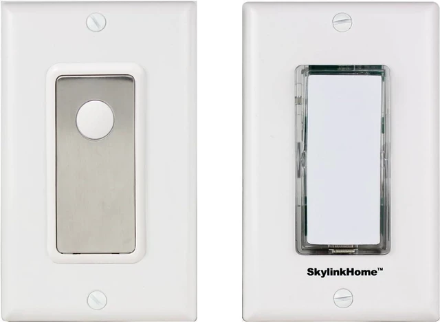 Main image of SkylinkHome SK-8A Wireless DIY 3-Way On Off Anywhere Lighting Home Automation Control Wall Switch Set with Snap On Cover - No Neutral Wire Required.