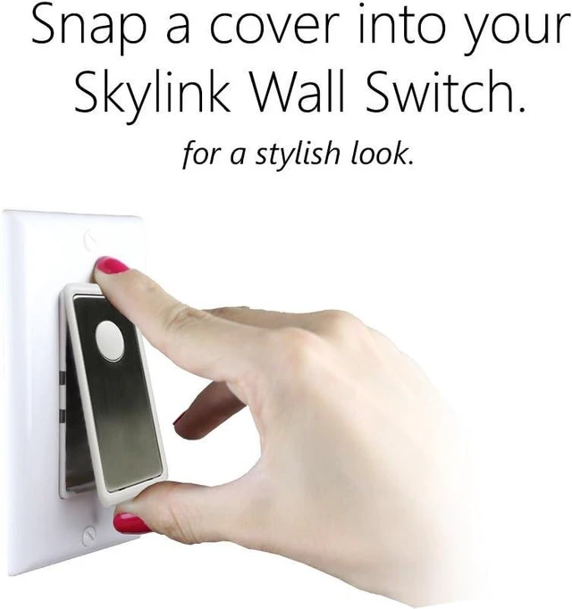 Alt view image 4 of 7 - SkylinkHome SK-8A Wireless DIY 3-Way On Off Anywhere Lighting Home Automation Control Wall Switch Set with Snap On Cover - No Neutral Wire Required.