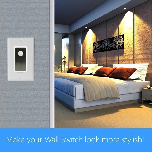 Alt view image 3 of 7 - SkylinkHome SK-8A Wireless DIY 3-Way On Off Anywhere Lighting Home Automation Control Wall Switch Set with Snap On Cover - No Neutral Wire Required.