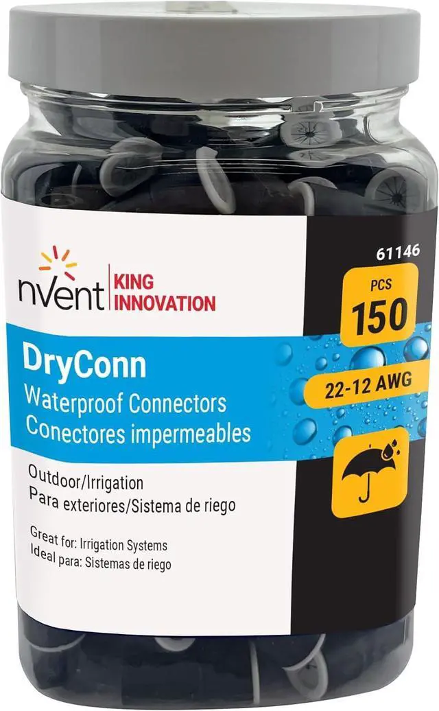 Alt view image 3 of 4 - King Innovation 61146 DryConn Black Series Wire Connector, 150 pk