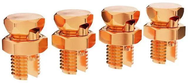 Main image of Size #4 Grounding Split Bolt - Superior Strength Split Bolt Connector Size 4 for Copper Conductors - US Manufactured - UL Listed -for: Antenna, Satellite, DIRECTV, CATV, and More - 10 Pack