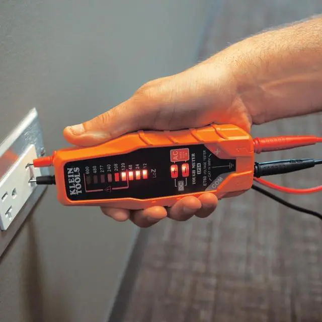 Alt view image 4 of 7 - Klein Tools ET60 Voltage Tester, Tests AC/DC and Low Voltage, No Batteries Needed