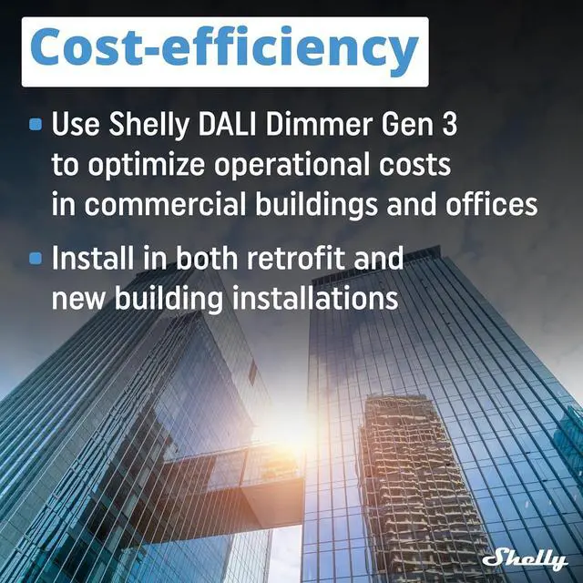 Alt view image 6 of 7 - Shelly DALI Dimmer Gen3 Wi-Fi Smart Controller for Dimming LED | BLE Gateway, Smart Schedules, Compatible with Alexa & Google Home, iOS Android App, No Hub Required