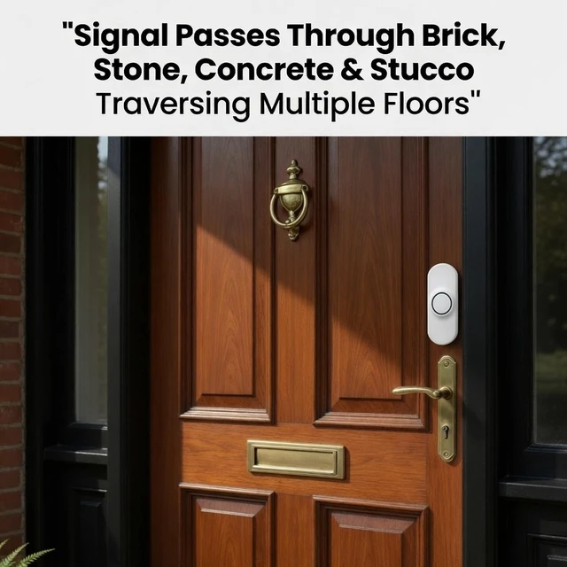 Alt view image 7 of 7 - Wireless doorbell button for ERA series safeguard supply Door bells and chimes wireless kits only- 3/4 mile range of doorbell signal