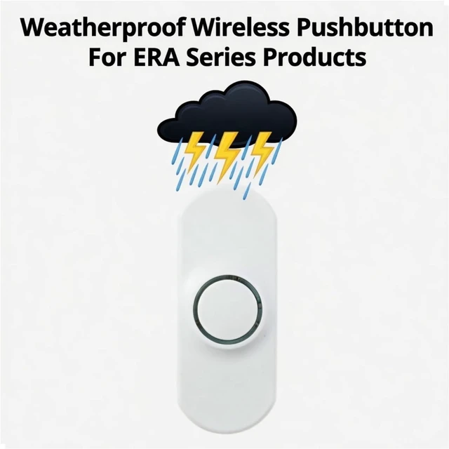 Alt view image 4 of 7 - Wireless doorbell button for ERA series safeguard supply Door bells and chimes wireless kits only- 3/4 mile range of doorbell signal