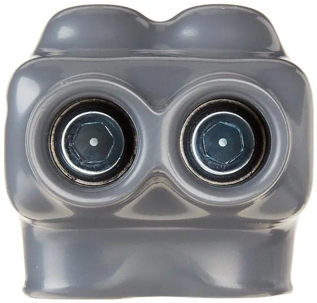 Alt view image 2 of 4 - Polaris Grey Insulated Connector for Fine-Stranded Flexible Copper Conductor, 1-10 AWG and 2-10 AWG Wire Range, 2 Ports, 3/16" Hex, 1.62" Width, 1.75" Height, 1.62" Length(Pack of 6)