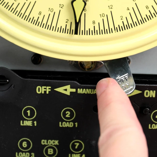 Alt view image 6 of 7 - Intermatic T7401B 4PST 125-Volt 7-Day Mechanical Time Switch with Nema 1 Indoor Cover