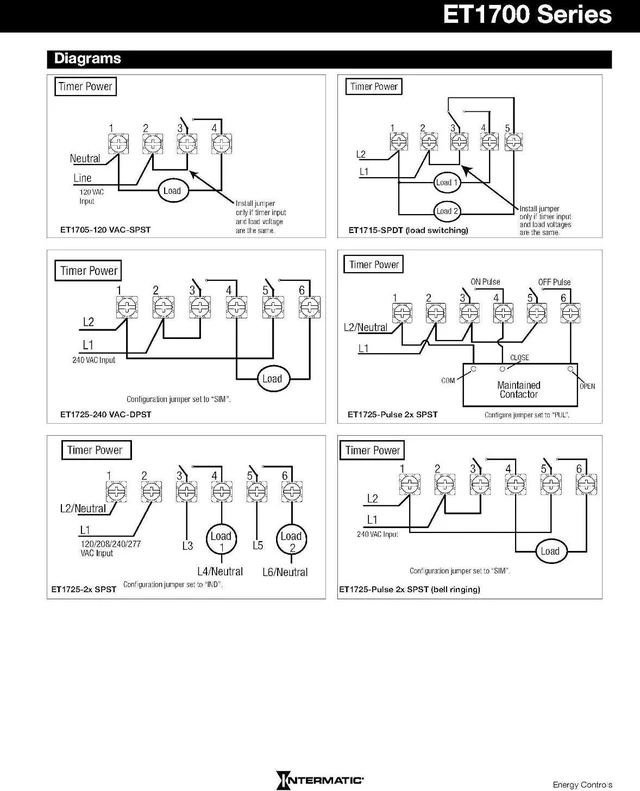 Alt view image 4 of 4 - Intermatic ET1705C 7-Day Electronic Time Switch - Up-to-The-Minute Programming & Daylight Saving Time Adjustment - Multi-Volt Operation for Energy Savings