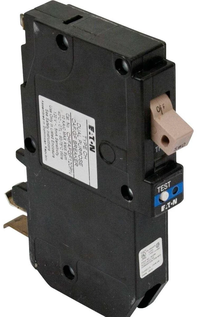 Alt view image 3 of 6 - Eaton CHFP115DF Circuit Breaker Type CH 120 Volt, Arc Fault/Ground Fault Circuit Breaker, 15 A, 10 kAIC