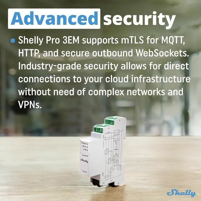 Alt view image 3 of 7 - Shelly Pro 3EM (400A) | Wi-Fi & LAN, 3-Phase Smart Energy Meter | 2-Way Consumption | Home Automation | Bluetooth Gateway | Compatible with Alexa & Google Home | No Hub Required | Solar Panels