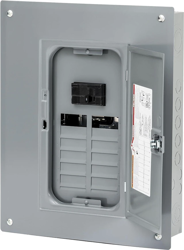 Alt view image 6 of 7 - Square D - HOM1224M100PC 100 Amp 12-Space 24-Circuit Indoor Main Breaker Load Center